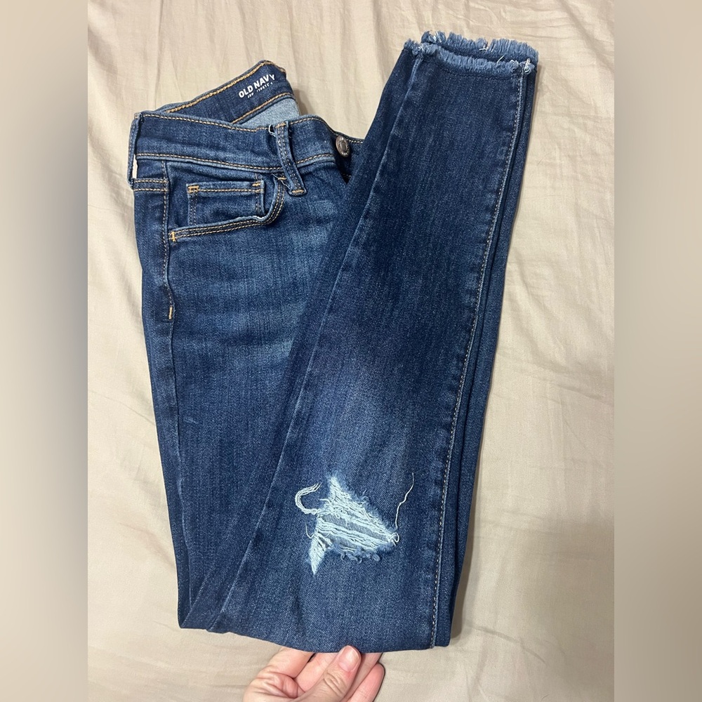 Old Navy girl Kids Blue Distressed Jeans